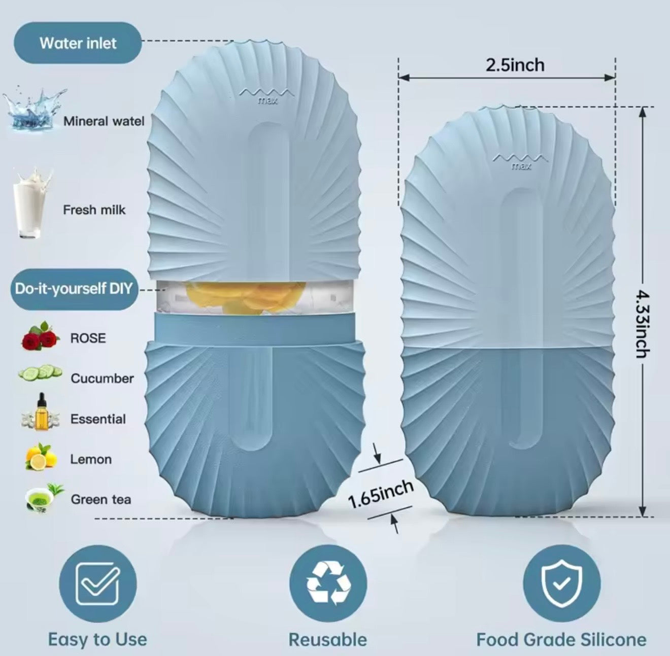 Cryo Ice Facial Roller - Depuff & Glow in Seconds