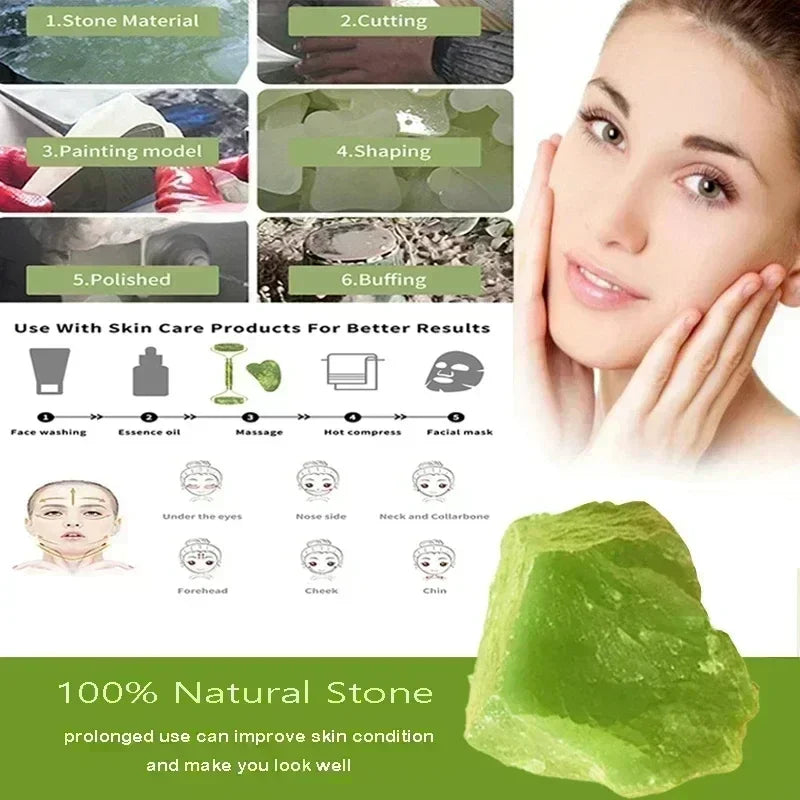 Glow Luxe Jade Sculpting Roller & Gua Sha Set
